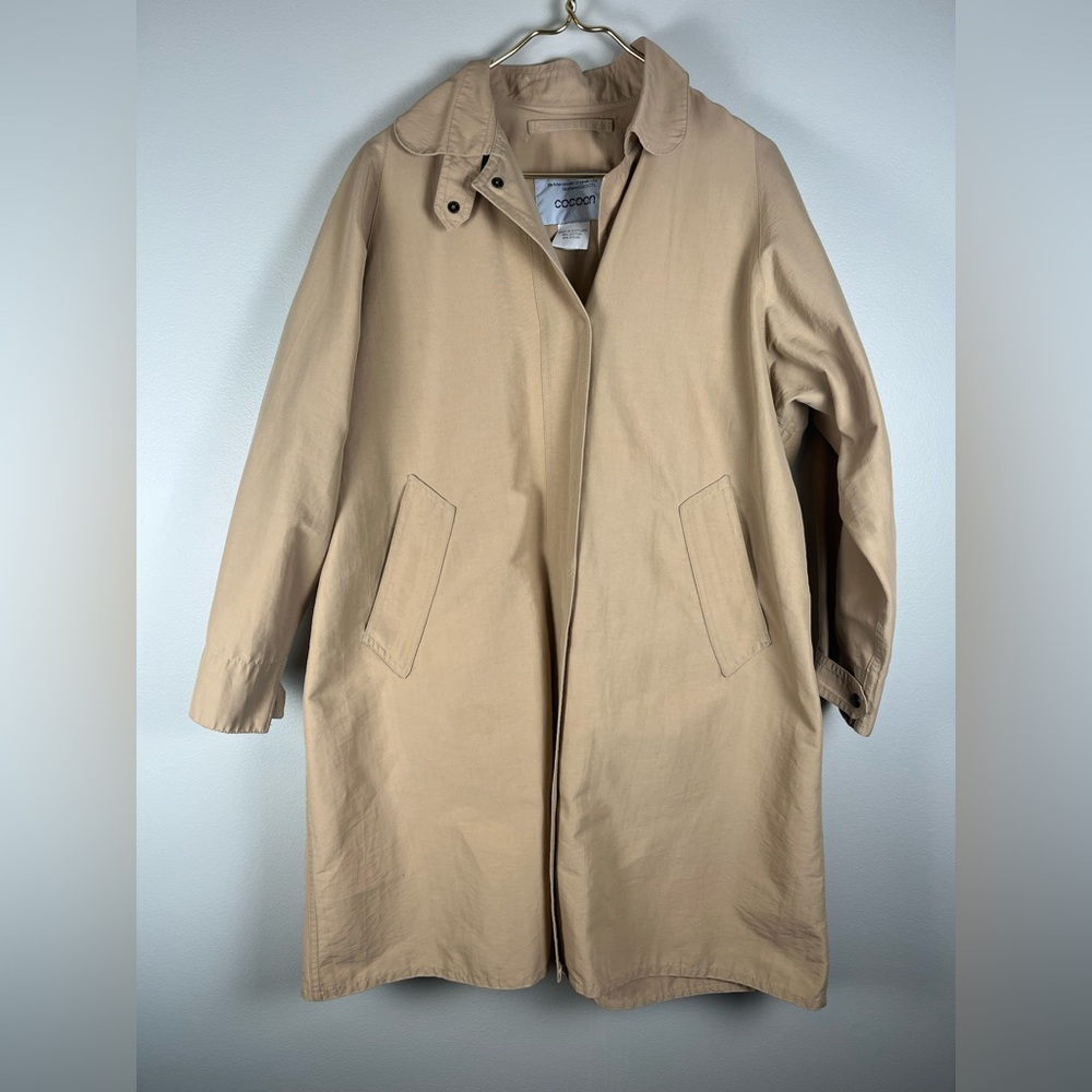 COCOON MacDonald Originals Trench Coat Jacket Beige Incl Hat Made in Scotland